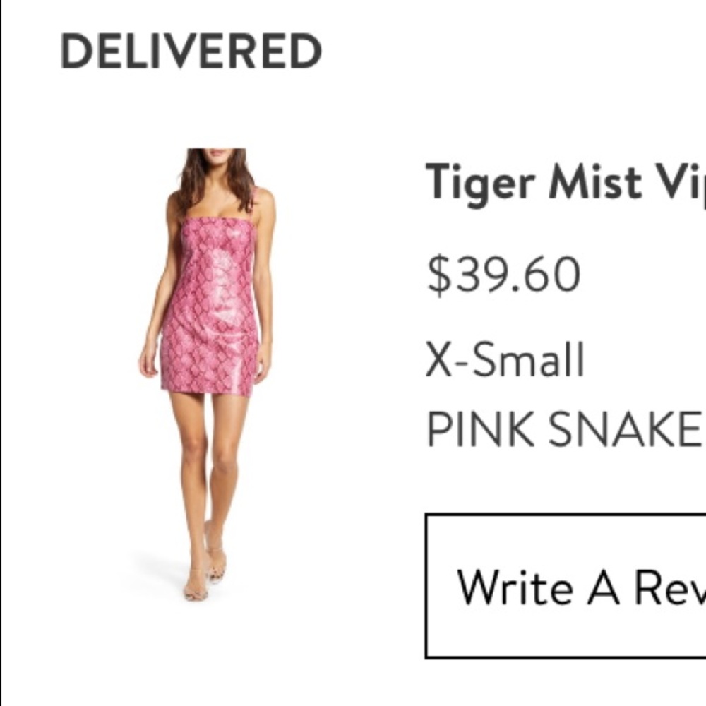 Tiger Mist Viper Mini Dress